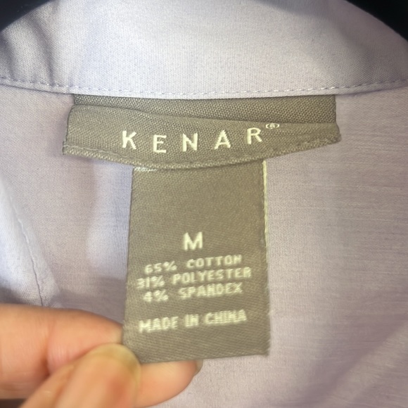 Kenar Lilac Purple Womens Button Down Shirt Blouse Size Medium - Picture 3 of 12